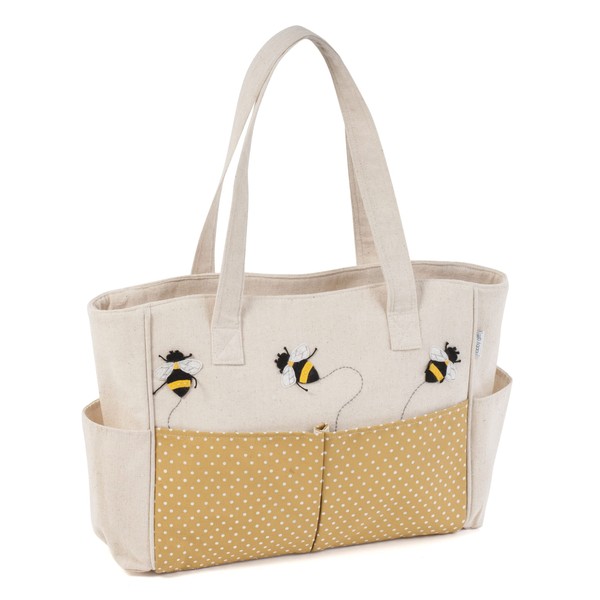 Hobby Gift Craft Bag, Bee-Applique, 13 x 36 x 31cm