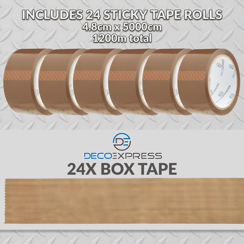 DECO EXPRESS Packaging Tape Dispenser Tape Gun and 6 Rolls