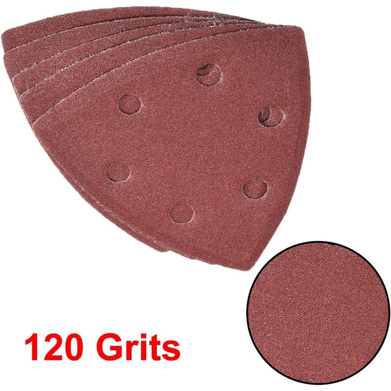 MACHSWON Triangular Sanding Paper,Triangle Oscillating Multi Tool,Hook and Loop Sanding
