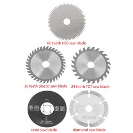 Nimoa Pack of 5 Alloy Circular Saw Blade, 15 mm Circular Saw Blades, Saw Hand Circular Saw Blades, Cutting Blade, Mini Carbide Circular Saw Blade for Cutting Tools (85 Inner Diameter)