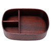 Wooden Lunch Box Portable Food Container Tablewares for Home Office