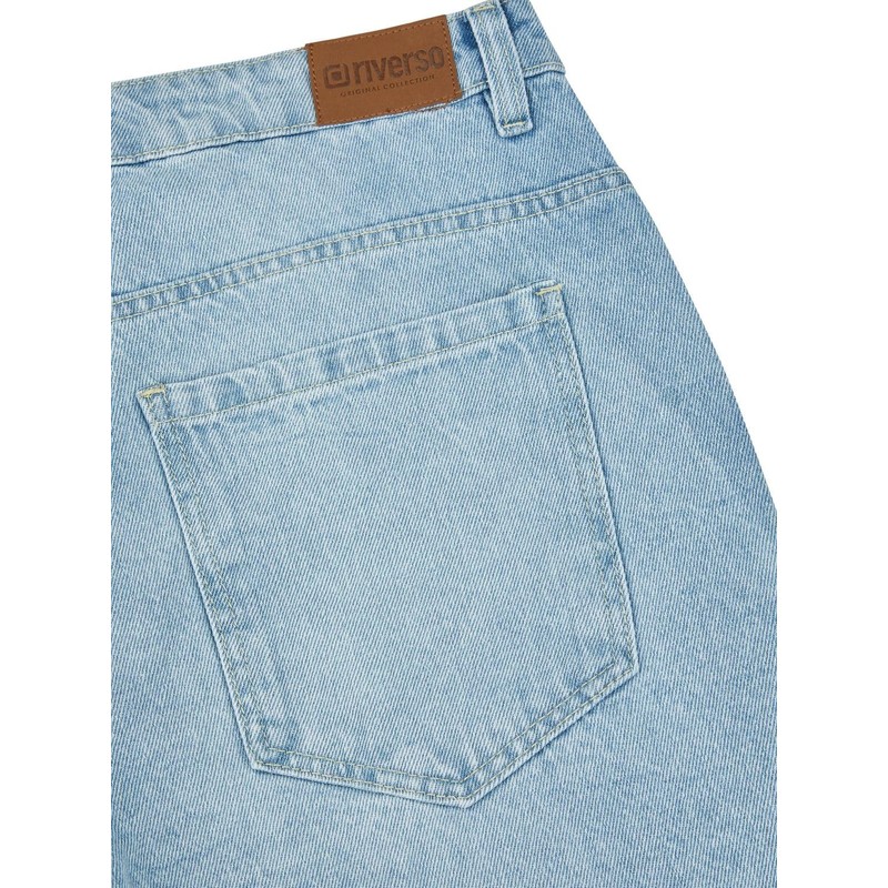 riverso RIVAshton Men's Loose Fit Jeans Shorts Summer Denim Cotton
