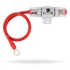 InstallGear 8 Gauge AWG 1ft Power Wire with 80A AGU Fuse Holder - 99.9% Oxygen-Free Copper
