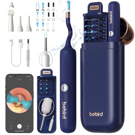 Oushome Ear Wax Removal Tool Camera, BEBIRD Visual Earwax Cleaner with Cleaning Kit as Spade/Spoon/Pick/Tweezer Clean Ears for Family, Ear-Scope Otoscope Wireless WiFi Connect