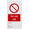 Caledonia Signs 53434 Do not Use Double Sided Safety Tags