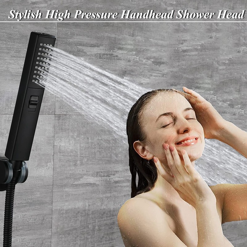 Shower Head, Rain Shower Head with Handheld ,High Pressure 8''