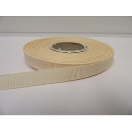 2 metres of 10mm Grosgrain Ribbed Ribbon Cream Double Sided 10 mm 1cm