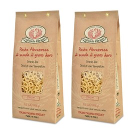 Rustichella d'Abruzzo Durum Wheat Anellini Pasta - 17.6 oz (2 Pack)
