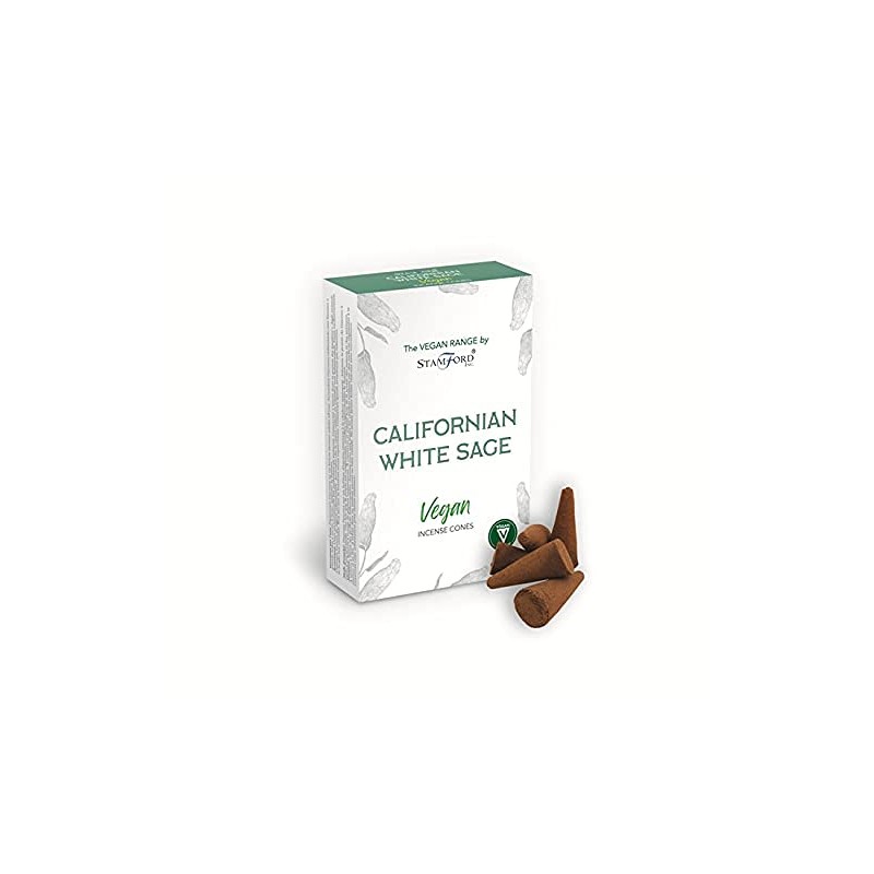 Stamford Vegan Rich Musk Incense Cones-90 Cones (Californian White Sage)