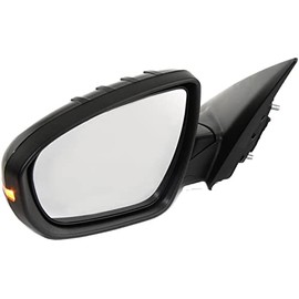 FITRITE AUTO PARTS New Left Driver Side Power Mirror For 2011-2013 Kia Optima, Manual Folding, Heated, Paintable, With Signal Light, Korea/USA Built Vehicle KI1320153 876102T130