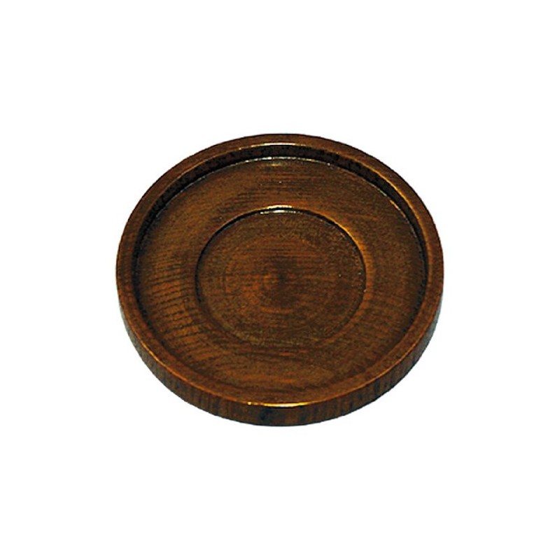 丸十 スタッキング茶托 目摺り 木 中国 BTY9101
