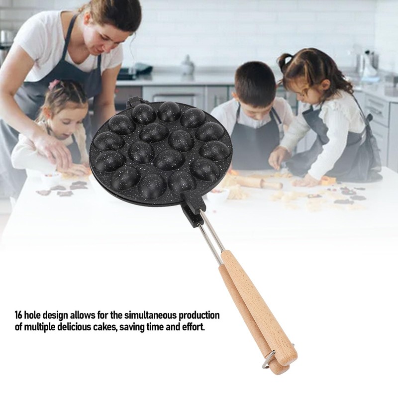 Walnut Cookie Mold Maker, 16 Hole Non-Stick Oreshki Mould Maker,