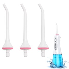 3Pcs Flosser Replacement Tips for Waterpik Water Flosser, Oral Irrigator Jet Tip Nozzel for Hangsun, Nicwell, COSLUS, Mospro, Zerhunt - Flosser Refill Heads Compatible with Waterpik Oral Irrigator