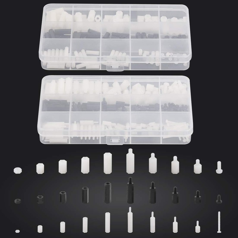 Hilitchi 360pcs M2 M3 M4 Male Female Nylon Hex Spacer