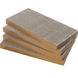 AGYM Cat Scratchers 4 Packs Refill Cat Scratching Pad Cardboard for Indoor Cats and Kitten, Large Size Cat Scratch Pad Board Easy for Cats to Scratch