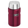Thermos Food Flask, Stainless Steel, Raspberry, 710ml