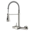 Wall Mount Kitchen Faucet Single Handles, 8 Inch Center Wall
