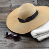 Women Floppy Sun Hat with Wide Brim—Foldable Roll-Up Straw Beach