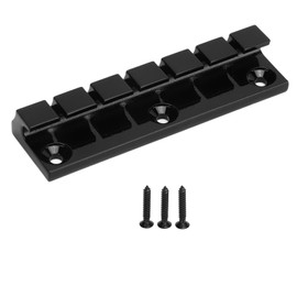 Guitar Bridge 6 String Metal Delicate Guitar Bridge Replacement for Repairing Black