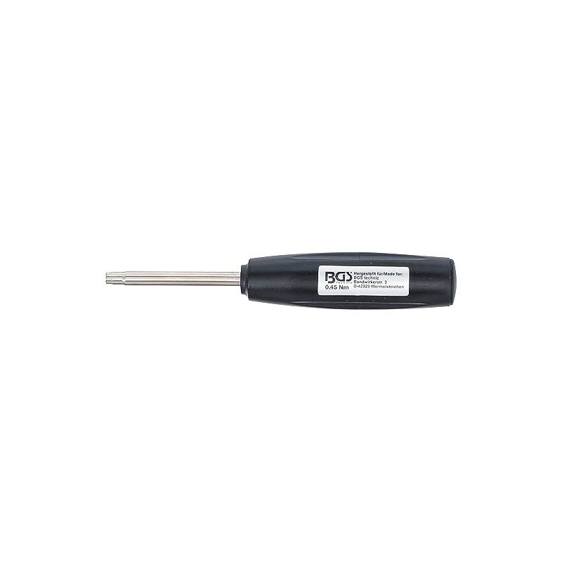 BGS Torque Wrench for Valve Connectors - 0.45 Nm, 1551