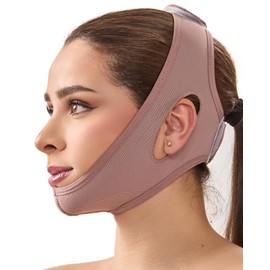 SHAPE CONCEPT High-Compression 319 Chin Strap for Sleeping, Double Chin Reducer, Powernet Face Lift Chin Strap