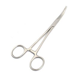 DDP Rankin Kelly Forceps 6.25" Curved Serrated Jaws Hemostat Clamps