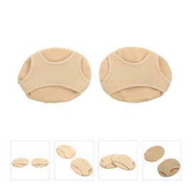 FRCOLOR 2pcs Thickened Non- Forefoot Cushions for High Heels Elastic Half Insoles for Comfort and Support for Protecting Feet during Hours of Standing Walking