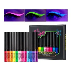 Lápiz Delineador Líquido Handaiyan Neón UV 12 Colores Pack