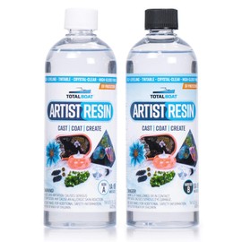 TotalBoat Artist Epoxy Resin - 32 Oz. Quart Kit with 1:1 Mix Ratio and UV Resistance - High-Gloss, Crystal-Clear Casting Formula for Artwork, Charms, Crafts, Jewelry, and Tumblers