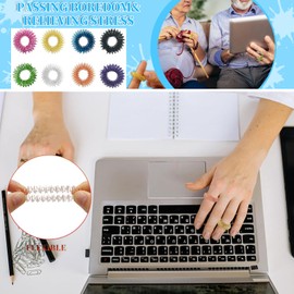 12PCS Fidget Rings, Fidget Ring, Spinner Rings for Anxiety Relief Stainless Steel Rings, Fidget Rings for Women, Fidget Rings for Women, Spinning Ring, Fidget Rings for Anxiety