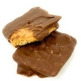 Dulcefina chocolate and Sweets, Milk Chocolate Graham Cracker Mini Squares (2 Lbs)