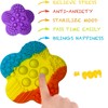 1pcs Function Pop（2-in-1） Fidget Toys Sensory Stone for Kids， Textured