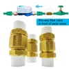 Brass In-Line Check Valve 1-1/4 inch,One Way Valve for Connection
