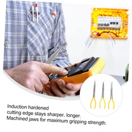 Gadpiparty Long Needle Nose Pliers Multi Functional O Shape and Bend Durable Household Tool with Ergonomic Grips for Comfort and Reduced Fatigue