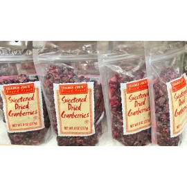Trader Joe's (4) Bags Trader Joe's Dried Fruit Sweetened Dried Cranberries 8 oz Each Bag