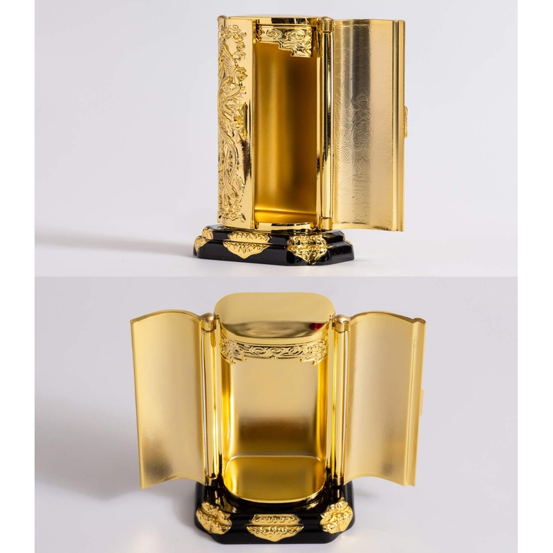Zushi (No. 2 gold plated/24k gold)_Buddha Statue Takaoka Copperware