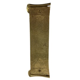 The King's Bay Scroll Design Push Plate in Solid Cast Brass