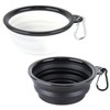 fogman Pet Bowls Foldable Carabiner Portable Portable Compact Drinking Dishes