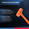 NEIKO 02849A 4 Lb Dead Blow Hammer, Neon Orange |