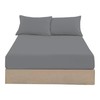 R&Z 100% Egyptian Cotton 200 Thread Count Fitted Sheets (Grey,