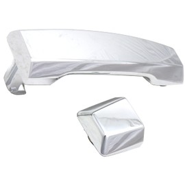 Exterior Front Door Handle Compatible with NISSAN TITAN 2004-2015 RH All Chrome Handle+Cap
