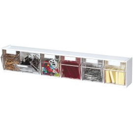 Deflecto Deflect-o Interlocking Horizontal Tilt Bin - Desktop - 4.5" Height X 23.6" Width