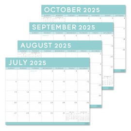 S&O Teal Magnetic Fridge Calendar from July 2025-Dec 2026 - Tear-Off Refrigerator Calendar to Track Events & Appointments - 18 Month Magnetic Planner for Fridge for Easy Planning-8"x10" in.