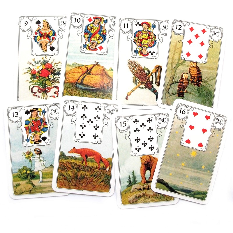 Green Cross Toad Blue Owl Fortune Telling Tarot by Mlle