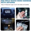 RED WOLF Radio Stereo Wiring Harness Antenna Adapter For Honda