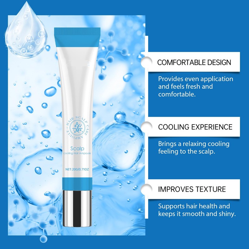 2PCS Scalp Hair Growth Serum with Ball Bearing Applicator |