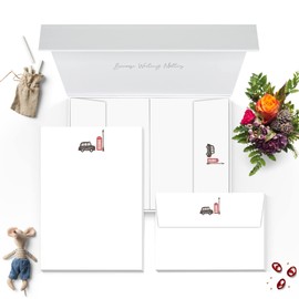 Me Loovely London Icon Letter Writing Paper and Envelopes Set A5 Size Papers Stationery Writing Supplies for School Home & Office | Christmas Gifts (Pack of 40)