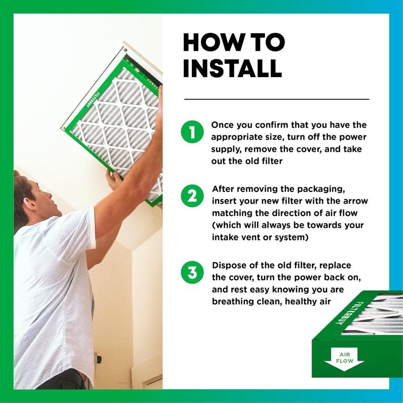 Filterbuy 10x14x4 Air Filter MERV 8 Dust Defense (5-Pack), Pleated