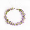 Yili Maizi Babys Breath Flower Headband with Green Leaf Bohemian