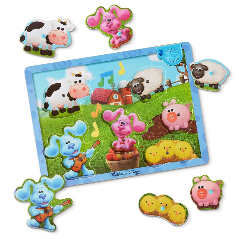 Melissa & Doug Blue's Clues & You! Wooden Sound Puzzle